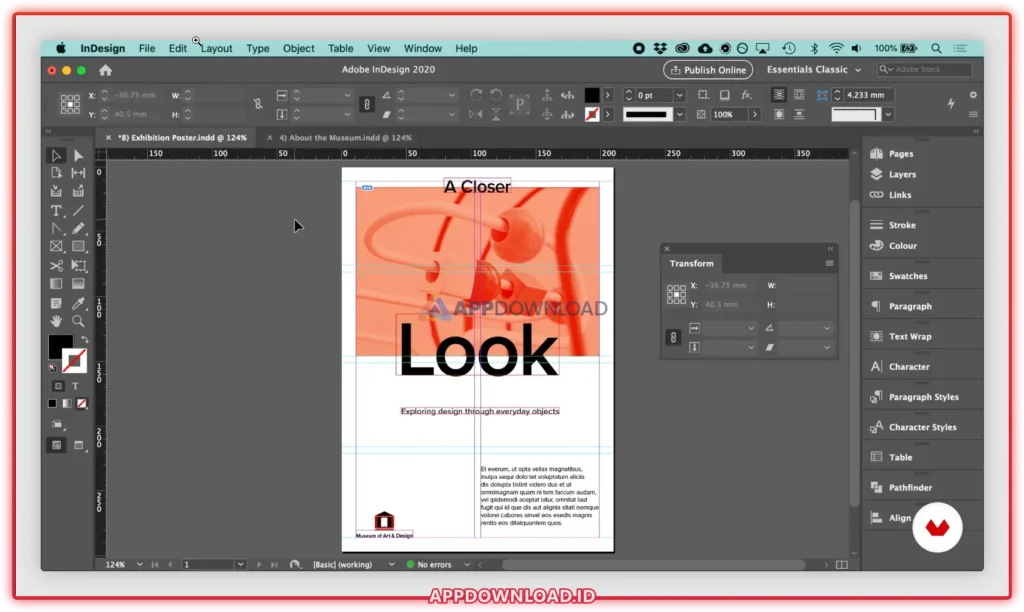 Adobe InDesign macOS